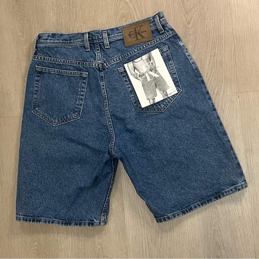 Vintage Calvin Klein (CK) Baggy, Loose Fit Medium Wash (Jorts) Jean Shorts